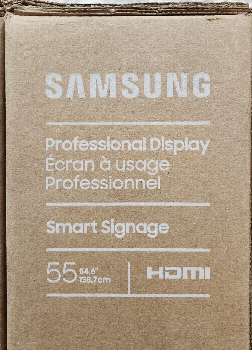 Samsung QB55B-N 55" Direct-Lit 4K Crystal UHD LED Display Smart Signage