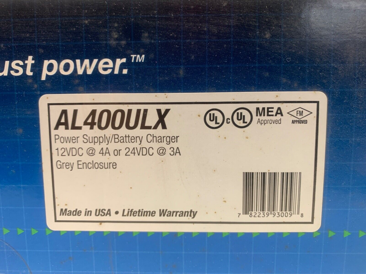 Altronix AL400ULX Power Supply/Battery Charger 12VDC @ 4A OR 24VDC @ 3A  (Grey)