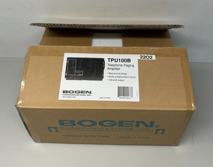 Bogen TPU100B Telephone Paging Amplifier - 100 Watt