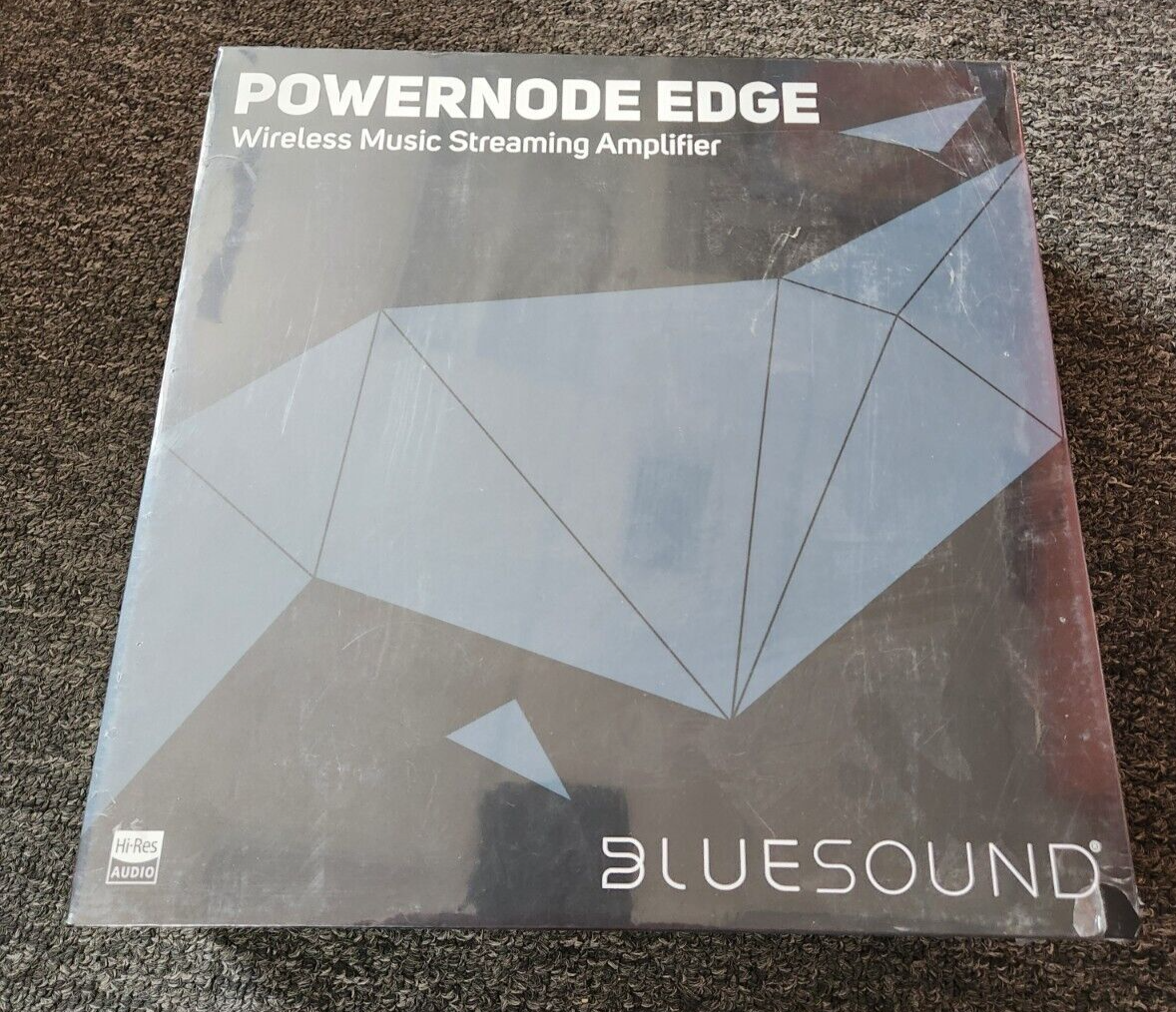 Bluesound Powernode Wireless Hi-Res Music Streamer w/80W/Ch Amp-Black, NEW