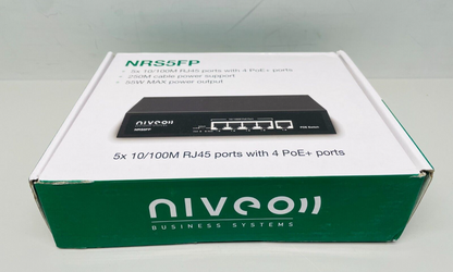 Niveo NRS5FP 4+1 * 10/100 FE Port Switch with 4p PoE (60W)