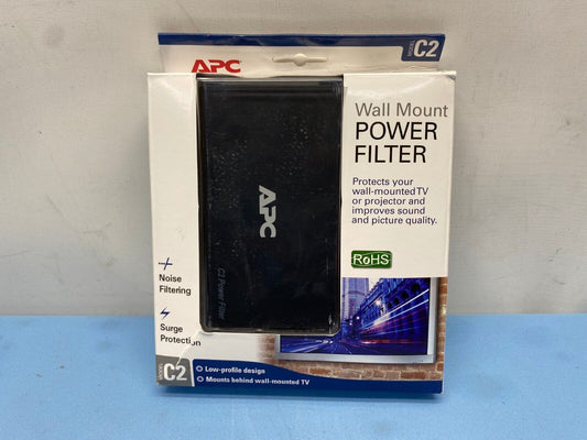 APC C2 Wall Mount Power Filter (871-3605A) 2-Outlet C-Type A/V