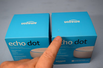 Amazon Echo Dot Speakers ( LOT OF 2 )  (3rd Generation) WHITE