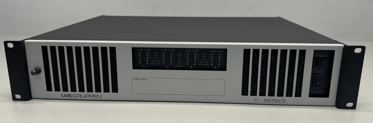 Lab Gruppen C series C 20:8X 2000W 8-Channel Amp w/NomadLink Network Monitoring