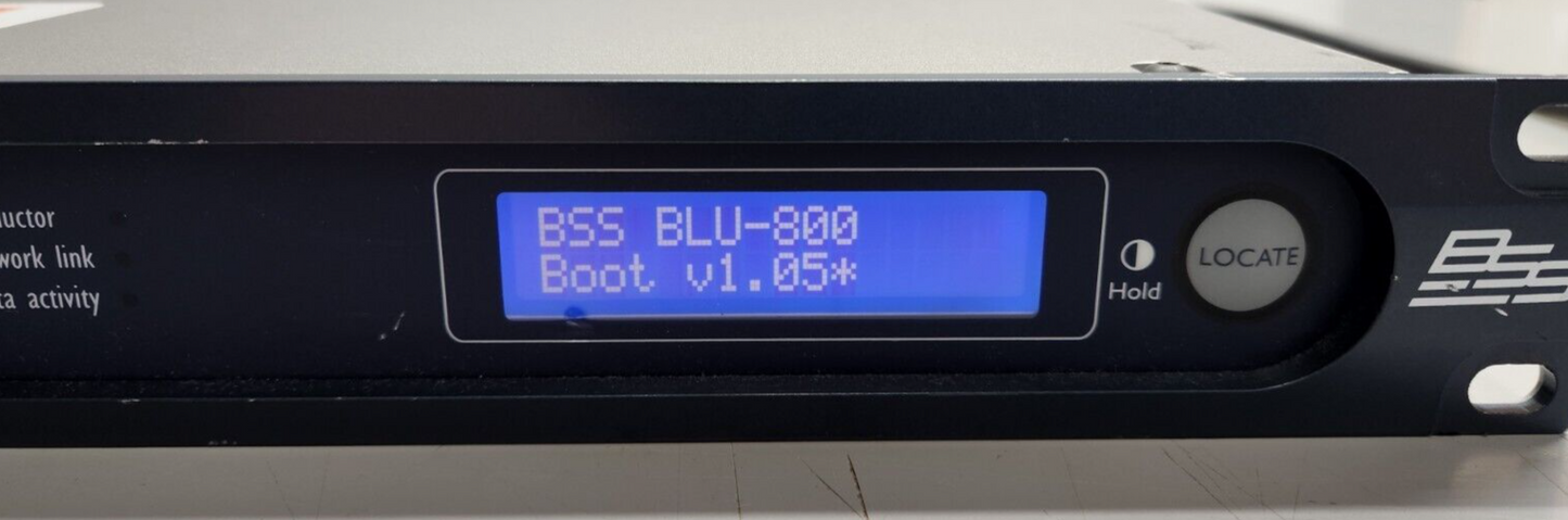 BSS Soundweb London Audio BLU 800 Signal Processor w/ BLU link and CobraNet