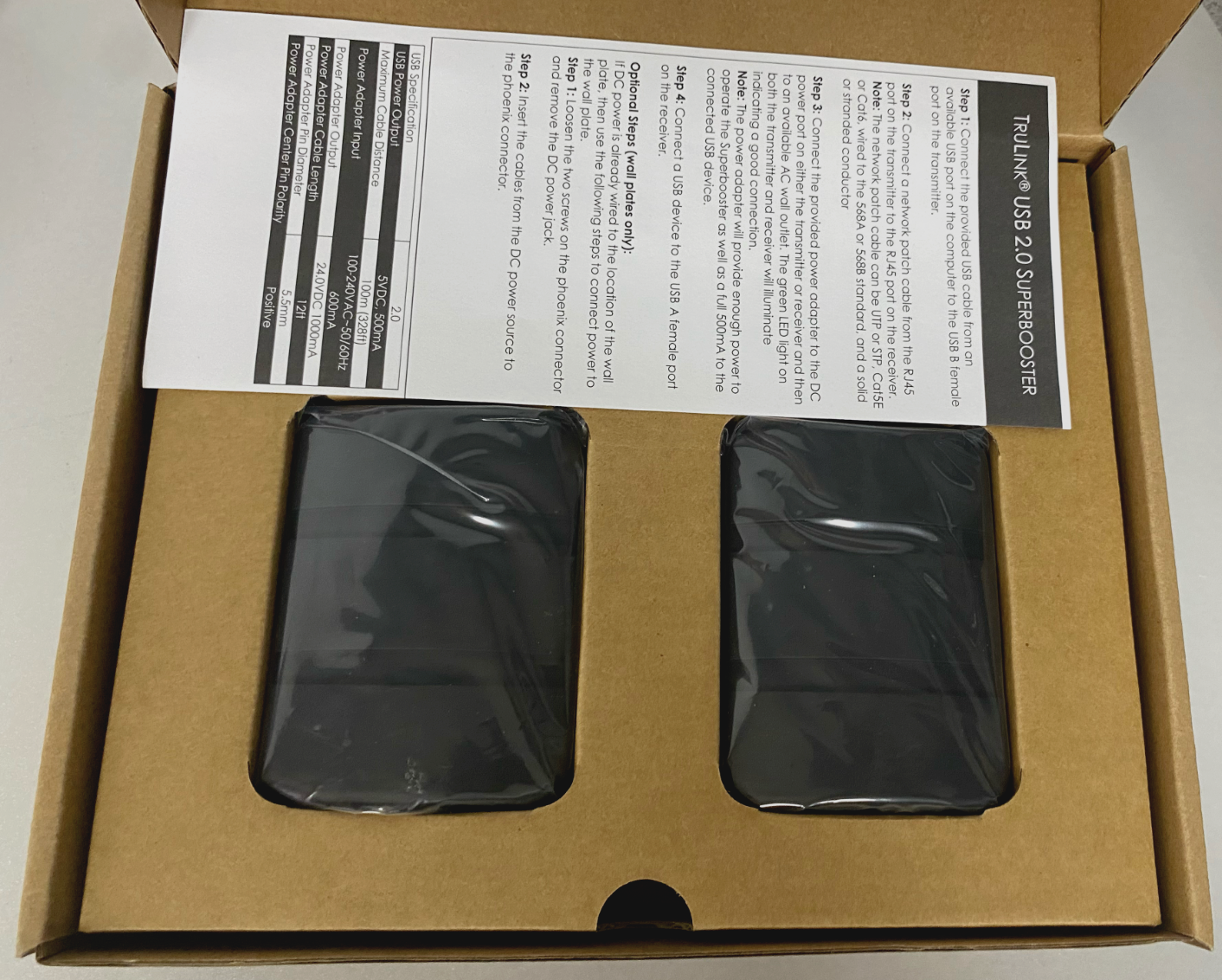 Legrand 53880 USB 2.0 Over CAT5 Superbooster Dongle Kit