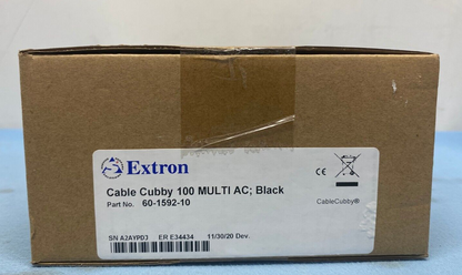 Extron Cable Cubby 100 Multi AC; Black (60-1592-10)