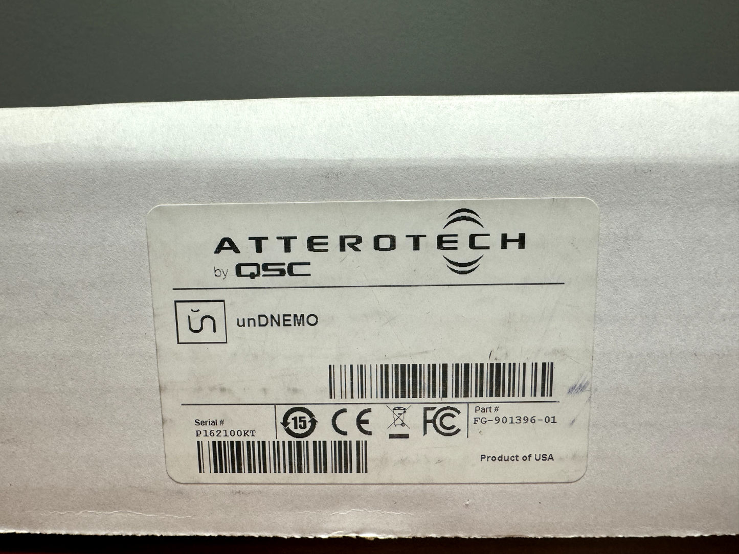 Attero Tech QSC unDNEMO Desktop Dante Network Audio Monitor FG-901396-01