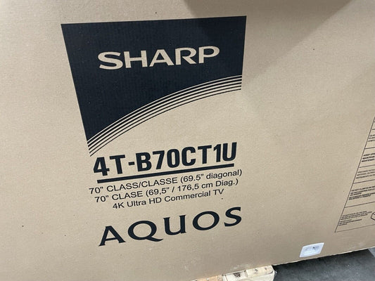 Sharp 4T-B70CT1U 70" Aquos 4K Ultra HD Interactive Display/Monitor/Television/TV