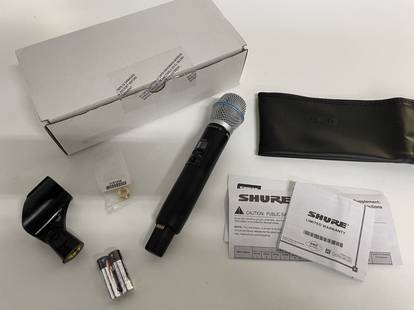 Shure SLXD2/B87A Wireless Handheld Microphone with Beta 87A Band G58 417-506 MHz