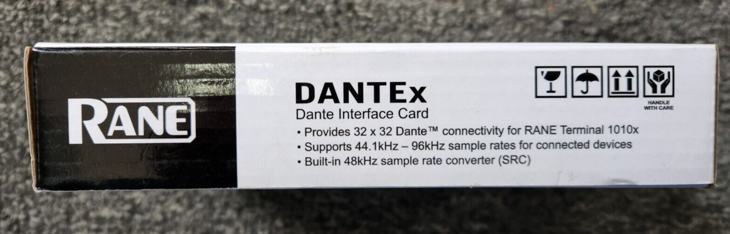 Rane Dante Commercial DANTEx  Dante Interface Card NEW