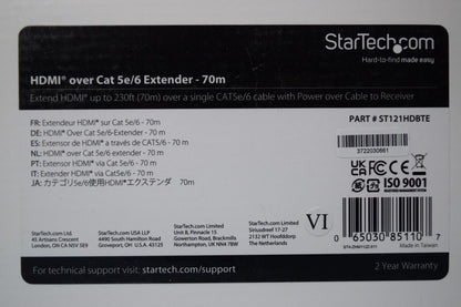 StarTech HDMI Over Cat 5e/6 Extender  - 70M  Part # ST121HDBTE