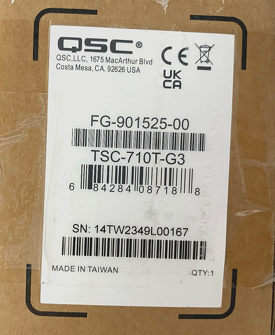 QSC Q-SYS TSC-710T-G3 Touch Screen Stand Accessory