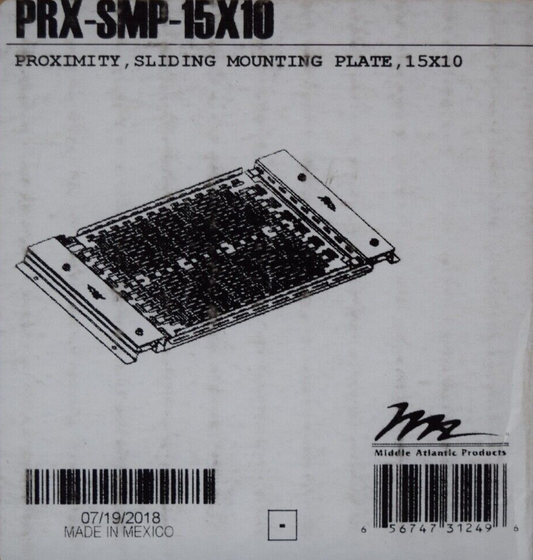 Middle Atlantic PRX-SMP-15X10 Proximity, Sliding Mounting Plate 15 X 10