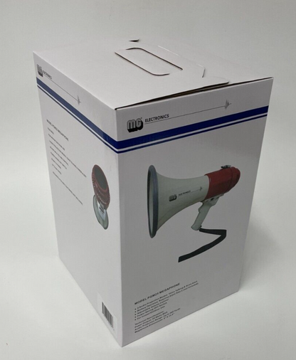 MG Electronics PGM-25 Megaphone Audio PA Bullhorn with Both Talk & Siren Modes