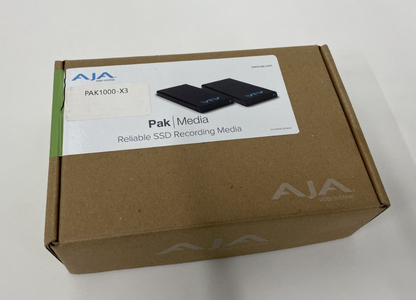 AJA PAK 1000-X3 High Capacity 1TB Solid State Drive/Compact SSD Recording Media