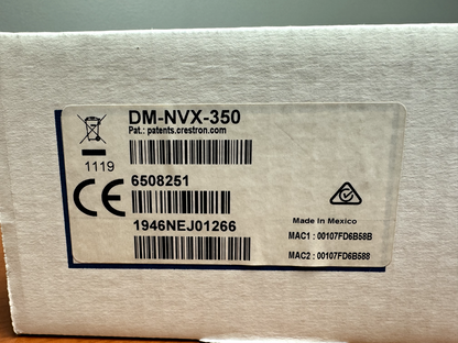 Crestron DM-NVX-350 DM NVX 4K60 4:4:4 HDR Network AV Encoder/Decoder 6508251