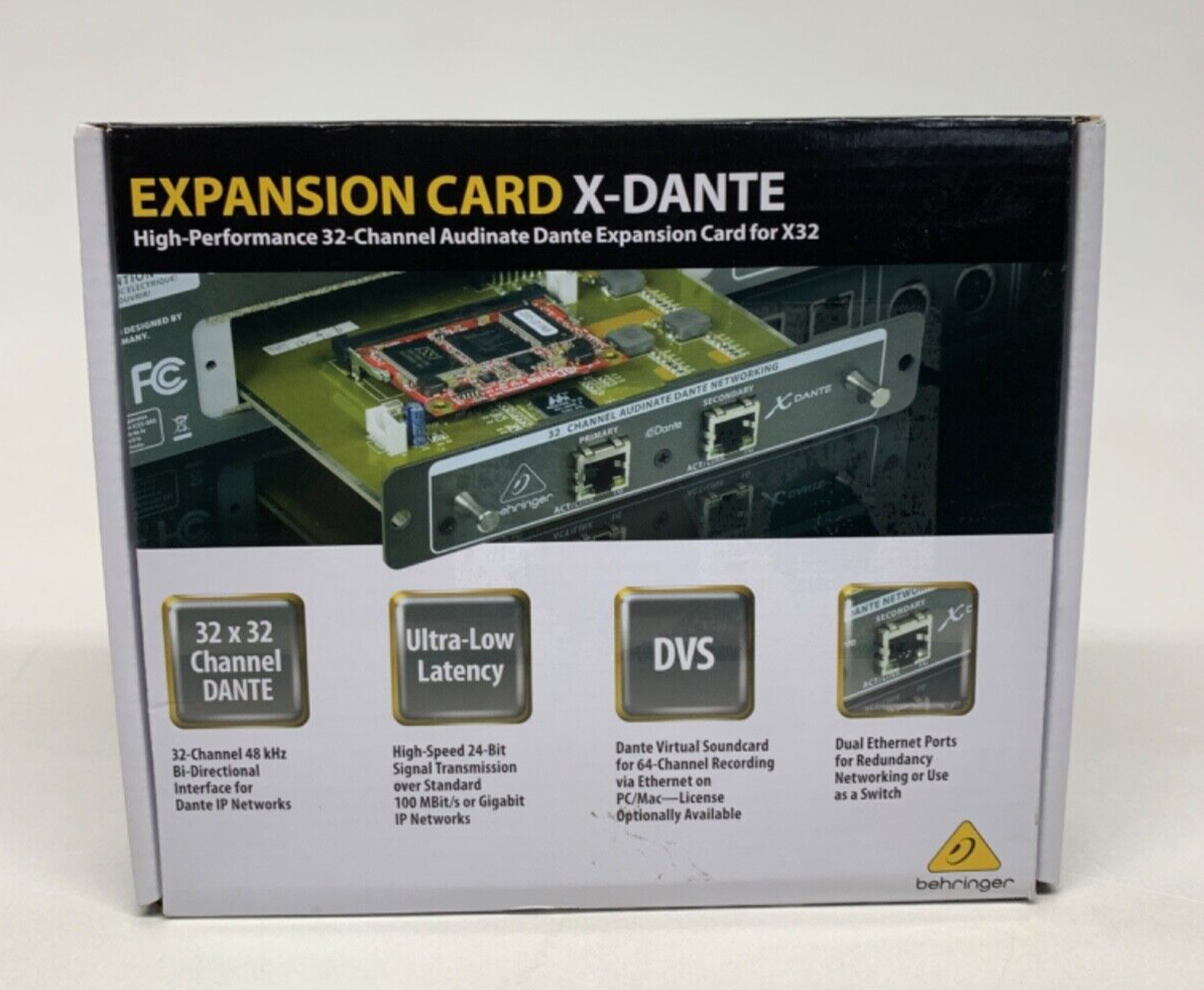 Behringer X-DANTE High-PerformNCE 32-Channel Audinate Dante Expansion ...