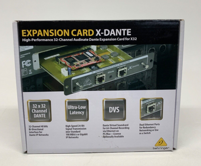 Behringer X-DANTE High-PerformNCE 32-Channel Audinate Dante Expansion Card