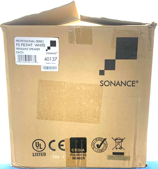 Sonance Professional Series PS-P83WT 8" White Pendant Speaker (40137)