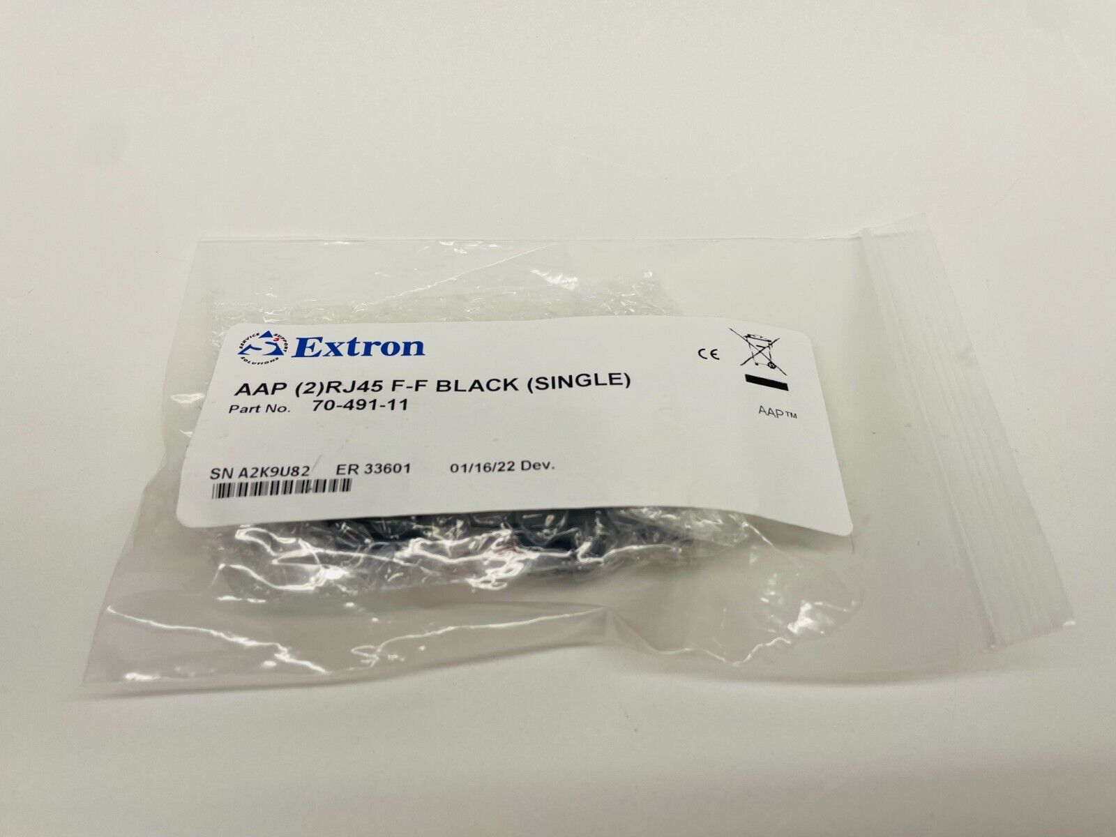 Extron 70-491-11 Two RJ-45 Female to Female Barrel - CAT 5e LOT OF 8 – LPAV