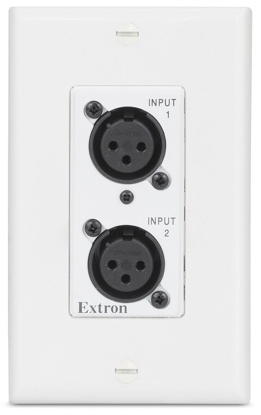 Extron AXI 22 AT D 22 (White) 60-1517-13  2-Input 2-Output Dante Audio Interface