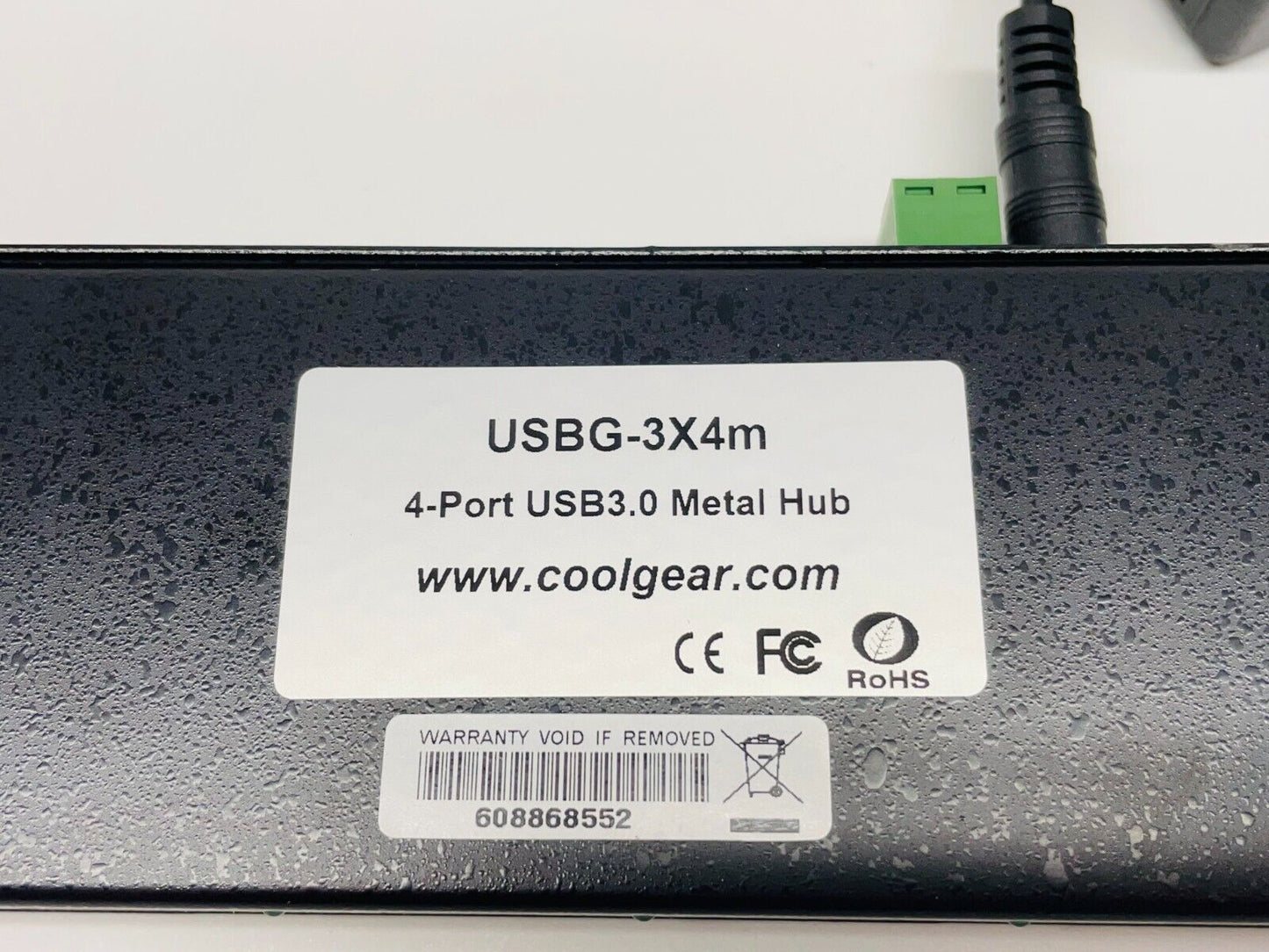 Coolgear USBG-3X4m 4-Port USB3.0 Metal Hub