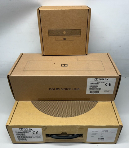 Dolby Conference System Phone VCP9000 Voice Hub CID1007 & Video Camera CID1008