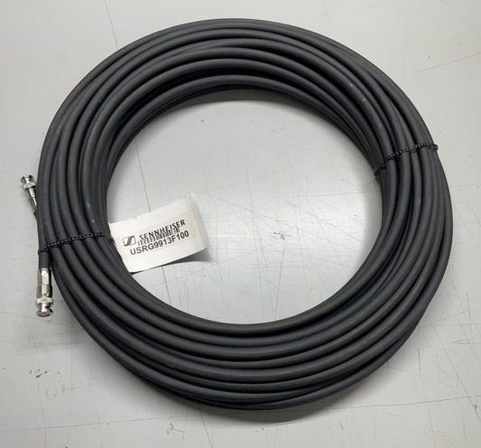 Sennheiser USRG9913F100 Low-Loss 100' RF Antenna Cable w/ BNC Connectors