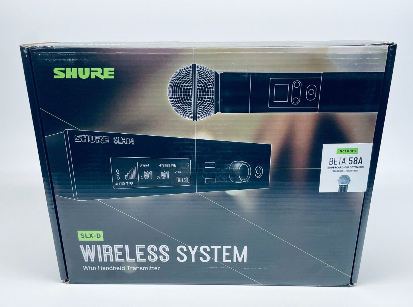 Shure SLXD24/B58 Wireless Handheld Mic System w/ Beta58A Handheld Transmitter