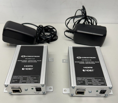 Crestron 6506329 HD-RX3-C-B Shielded Twisted Pair HDMI Receiver w/power LOT OF 2