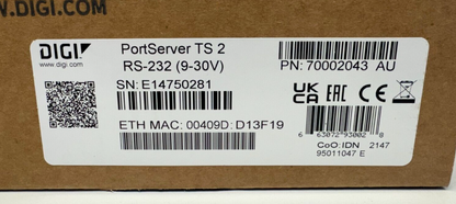 Digi 70002043 PortServer TS 2 Mei 2-Port Device Server