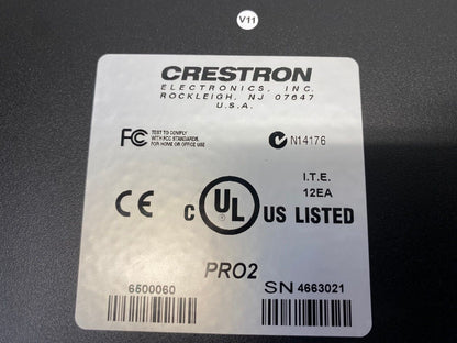 Crestron Pro2 Professional Control Processor Interface