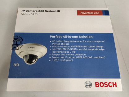 Bosch NDC-274-PT Mini IP Dome Camera 200 Series HD  IP66 Rated NEW