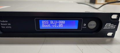 BSS Soundweb London Audio BLU 800 Signal Processor w/ BLU link / CobraNet