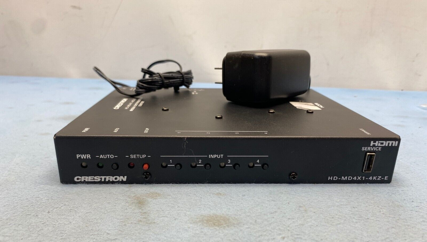 Crestron HD-MD4X1-4KZ-E (6511306) w/ PW-2407WU Power Supply