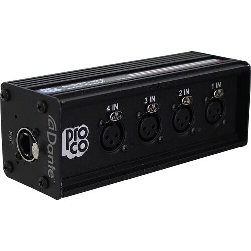 ProCo Sound Pro Co Dante DropBox AoDST-4XF 4-Channel Pro Audio Input Drop Box