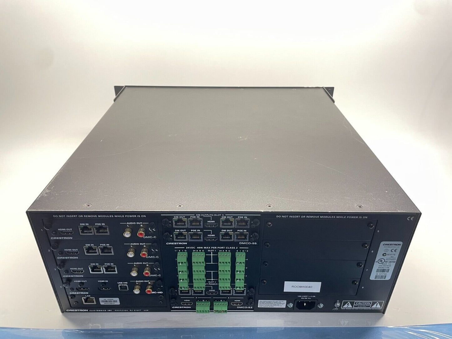 Crestron DM-MD8X8 - 8x8 DigitalMedia Switcher with Pictured Cards