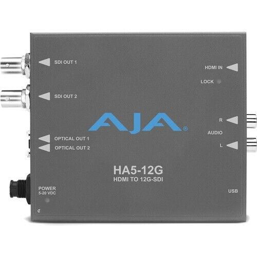 AJA HA5-12G  HDMI to 12G-SDI   4K HDMI MINI-CONVERTER