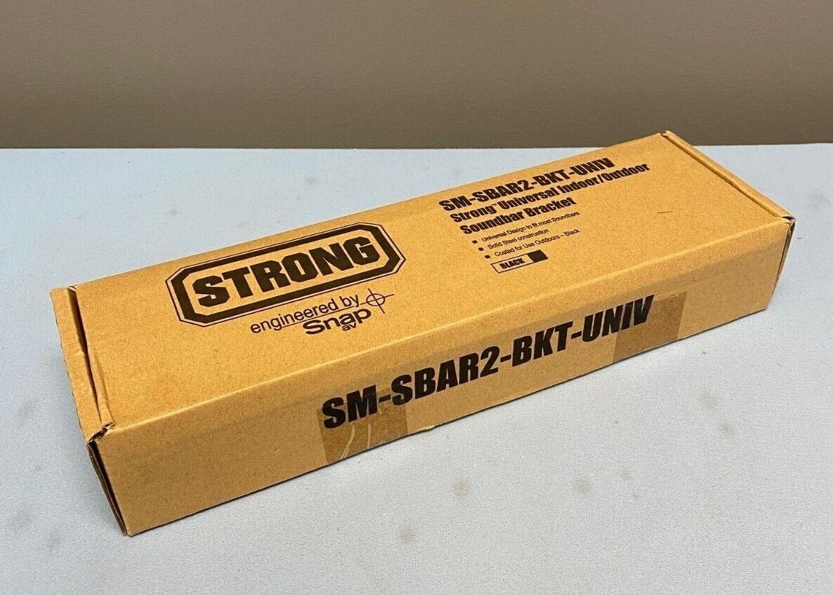 Snap AV Strong SM-SBAR2-BKT-UNIV Universal Soundbar Bracket New in Box