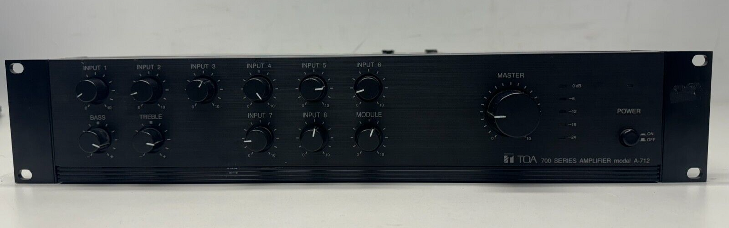 TOA A-712 700 Series Amplifier - 120W RMS