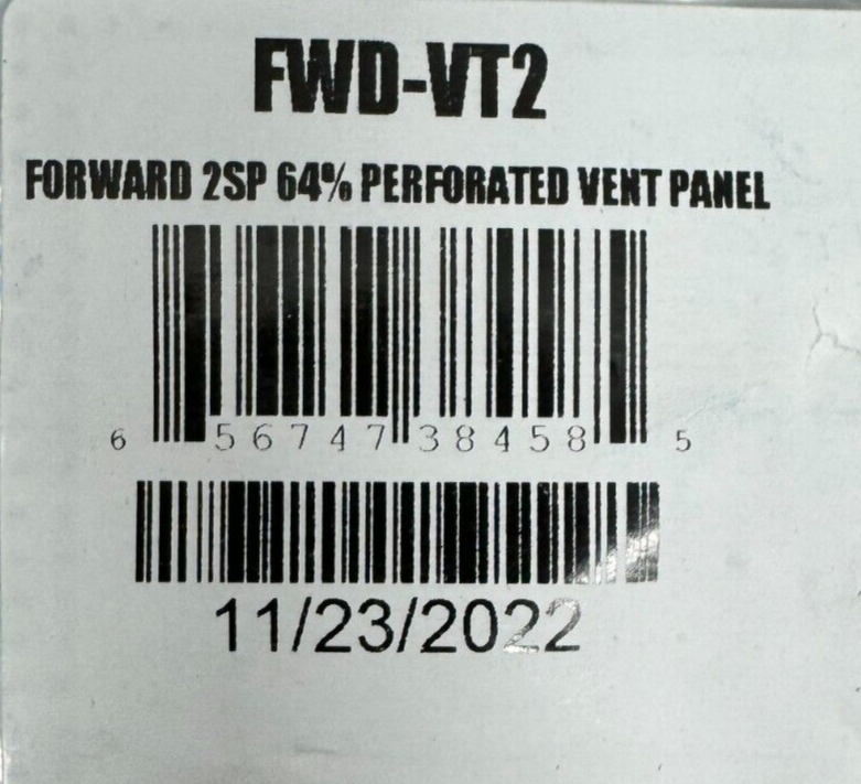 Middle Atlantic FWD-VT2 2RU Forward Perforated Vent Panel NEW LOT OF 6