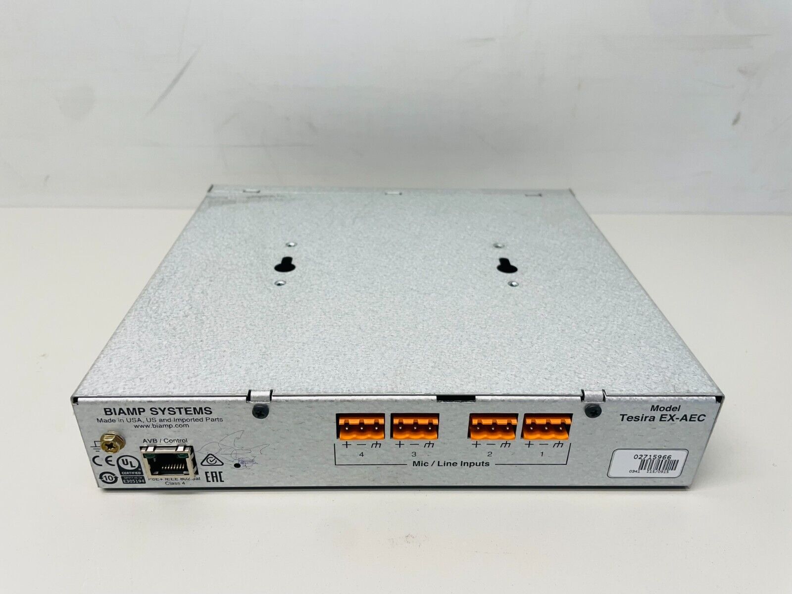 Biamp Tesira EX-AEC 4-Channel Input and Output Expanders - 911.0341.90 ...