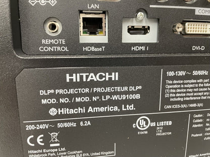 Hitachi LP-WU9100B 10K Lumen WUXGA Large Venue DLP Laser Projector & ML904 Lens