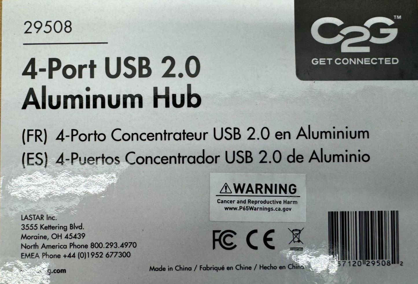 C2G 29508 4-Port USB 2.0 Aluminum Hub LOT OF 3