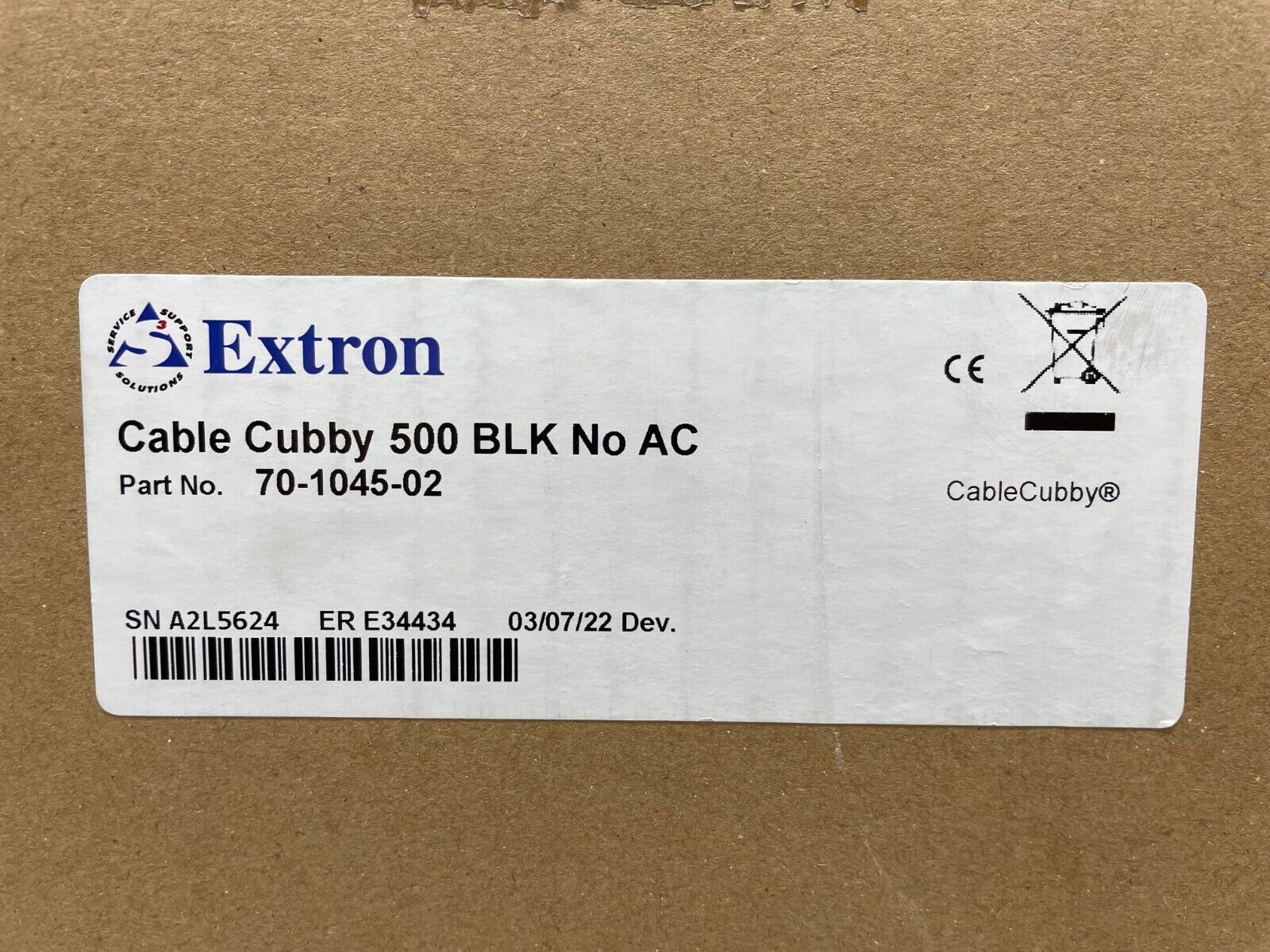 Extron 70-1045-02 Cable Cubby 500 BLK No AC Cable Access Enclosure – LPAV
