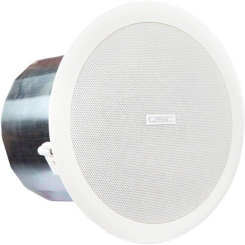 QSC AC-C4T AcousticCoverage Series 4" 2-Way 30W Ceiling Loudspeaker Pair, White