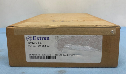 Extron SW2 USB Two Input Switcher (60-952-02)