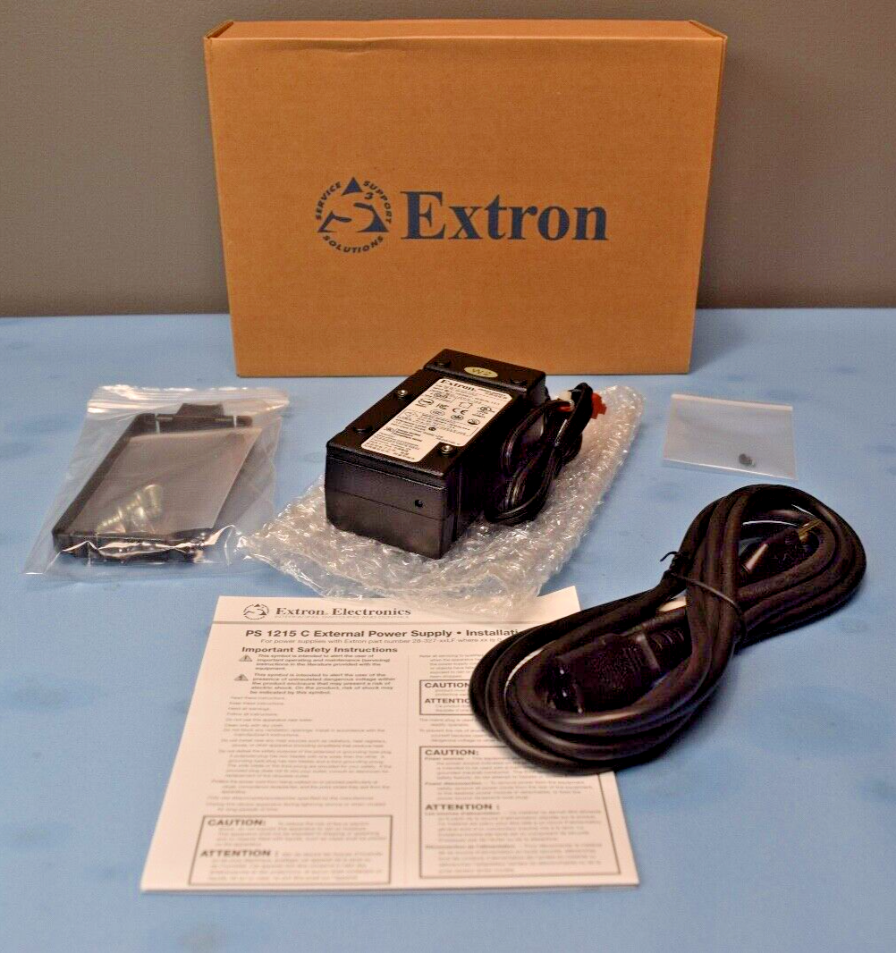 Extron PS 1215 C 12VDC, 1.5A 70-1174-01 Power Supply – LPAV