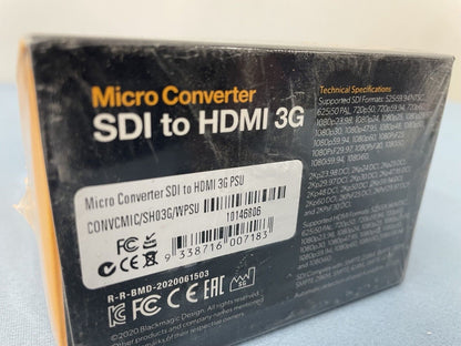 Blackmagic Design Broadcast Quality Micro Converter SDI to HDMI 3G Converter